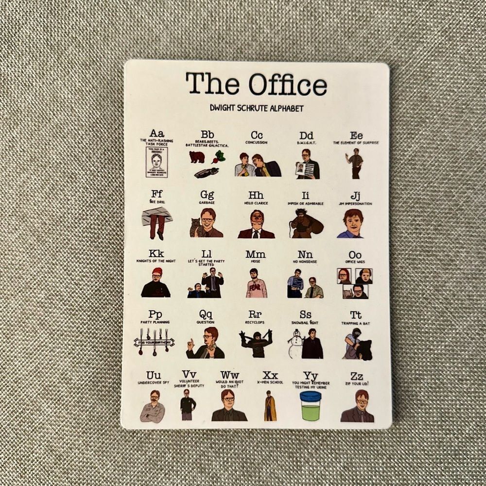 The Office Alphabet Magnet